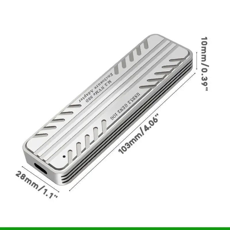 u55c مربع القرص الثابت دعم بروتوكول NVME 10 جيجابت في الثانية حاوية القرص الصلب USB3.2 Type-C