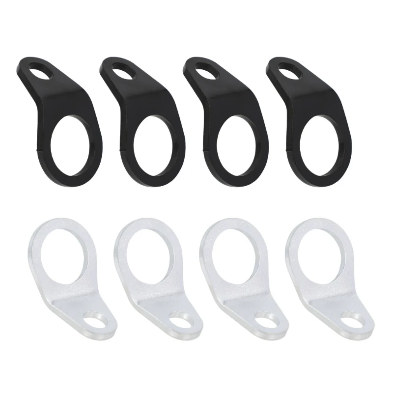 Metal Motorcycle Mounting Hooks, Two-Hole Tie-Down Attachment Points for Securing Straps and Luggage Cords for Riders