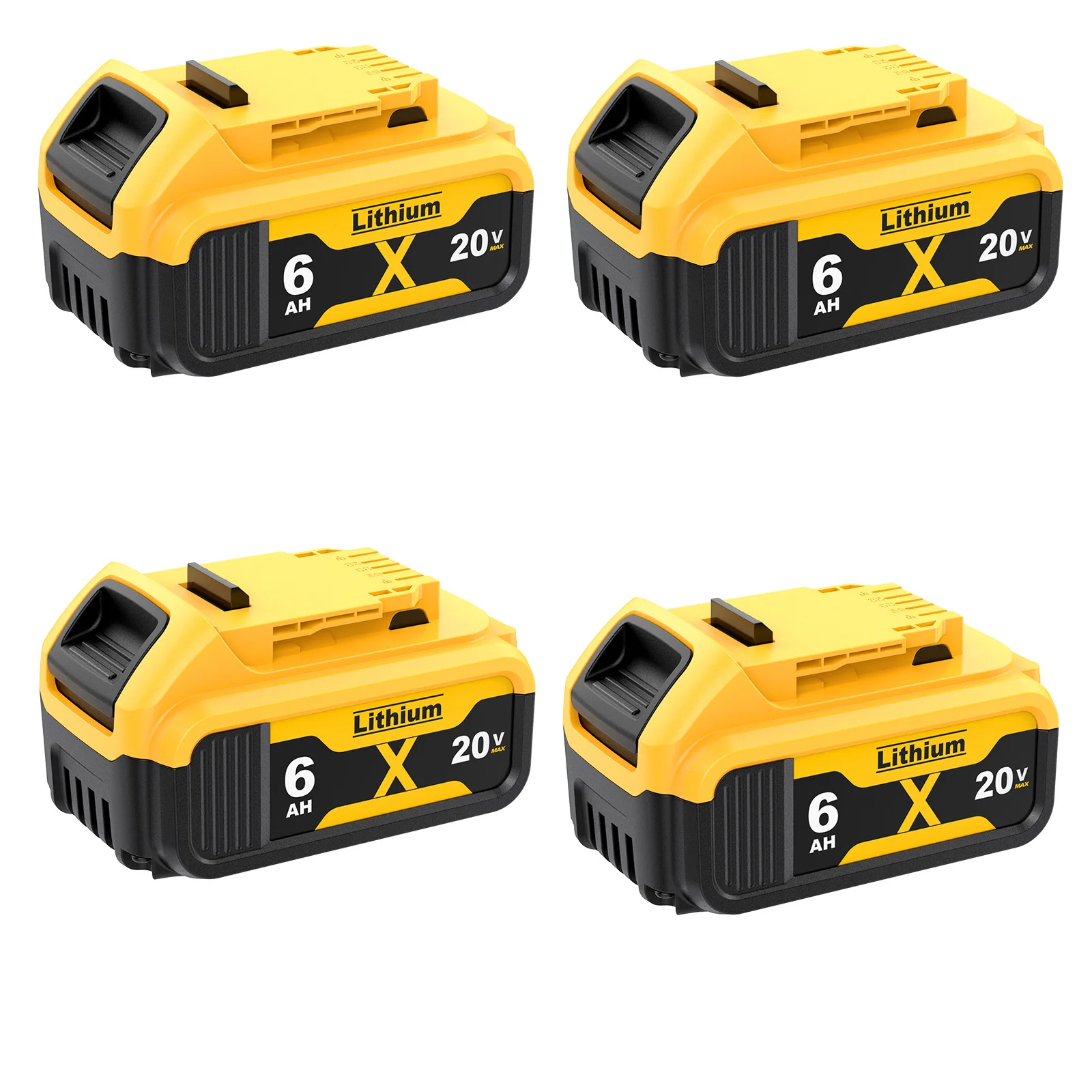 6000mAh Voor Dewalt DCB200 20V Batterij DCB205 DCB206 DCB209 DCB181 DCB182 Vervanging Power Tool Lithium Batterijen met 6A Lading