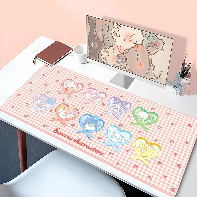 

Sanrio series Melody Pompom Purin little twin stars Hello Kitty Mouse Pad Extra Large Laptop Keyboard Cushion Girl Style