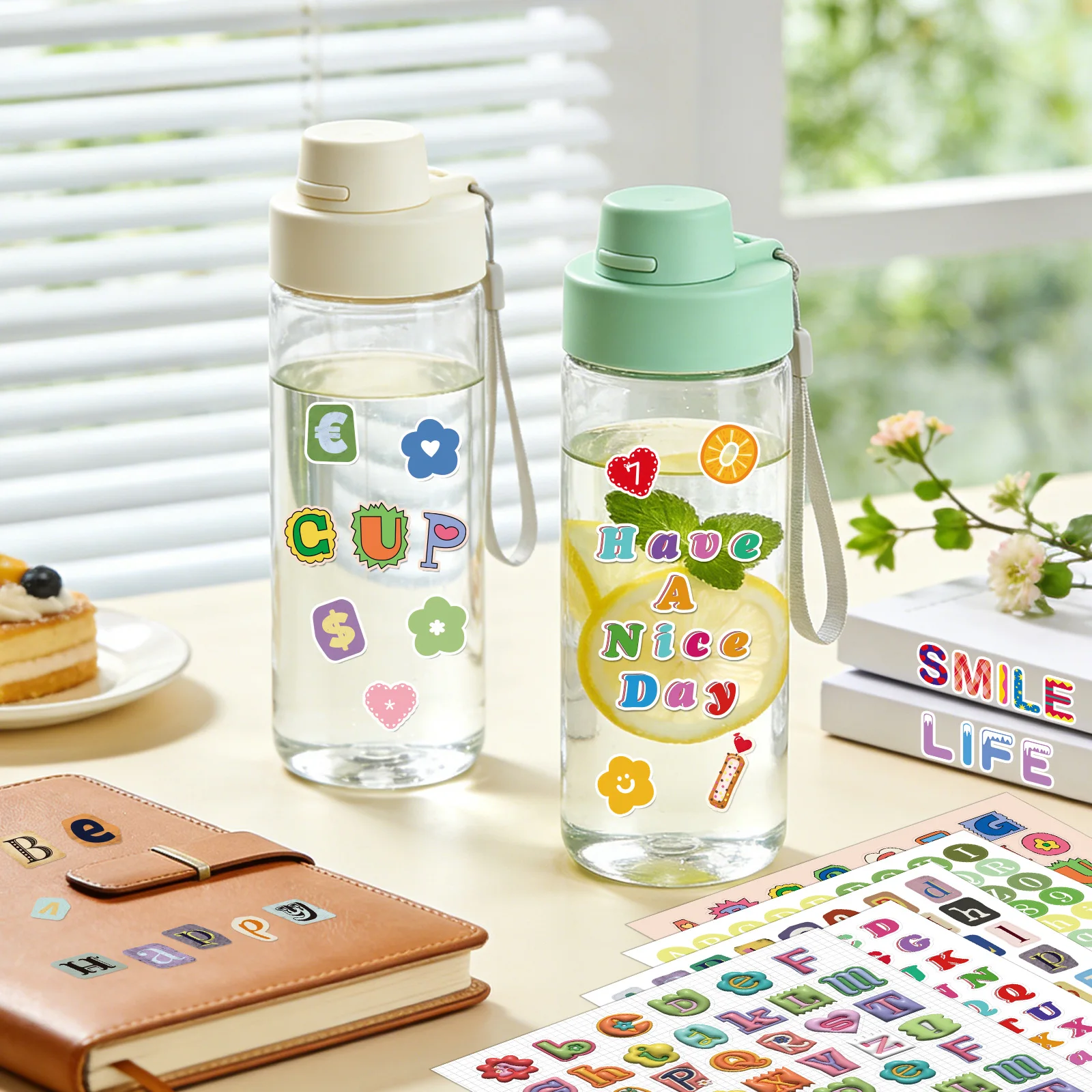 5000 PCS+ Alphabet Stickers Book, Self-Adhesive Colorful Stickers, Letters & Numbers for DIY Crafts Scrapbooking Notebook Laptop view 5