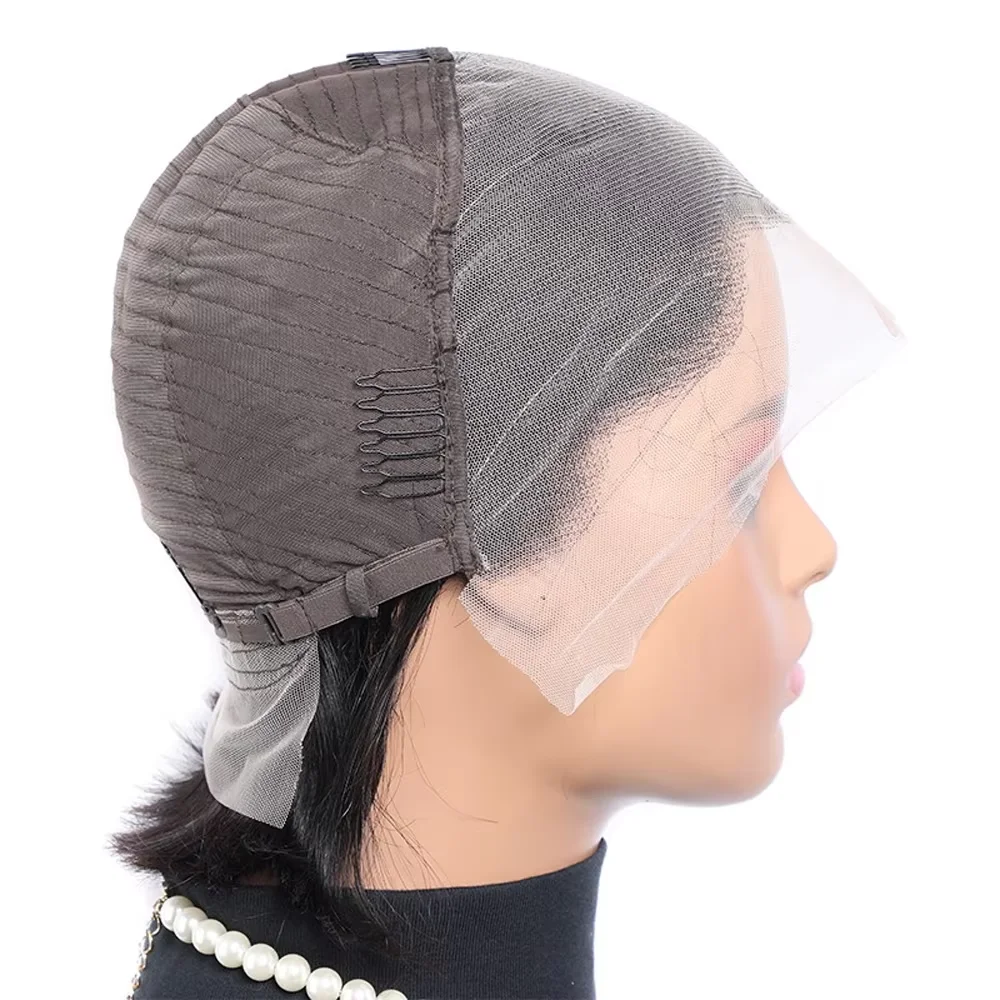 بوب شعر مستعار 13X4 الدانتيل Hd خصلات الشعر المستعار الإنسان الشفاف مستقيم 150% الكثافة الكاملة HD الدانتيل الشفاف الباروكات الأمامية بوب الشعر الدنتلة