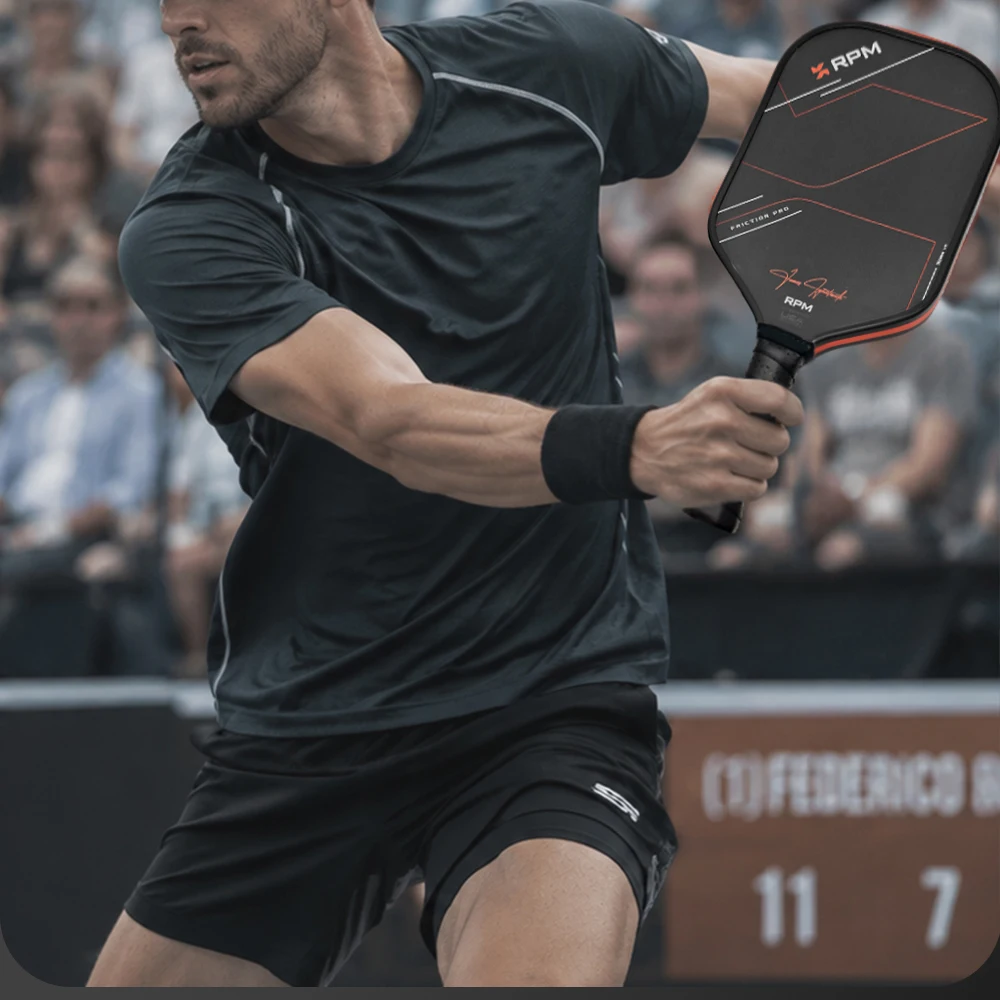 RPM V2 Pickleball-Schläger USA-Standard T700 Carbonfaser Raue Oberfläche Verstärkter Spin PP-Wabenkern 2.0 Leichter Schläger – Detail 9