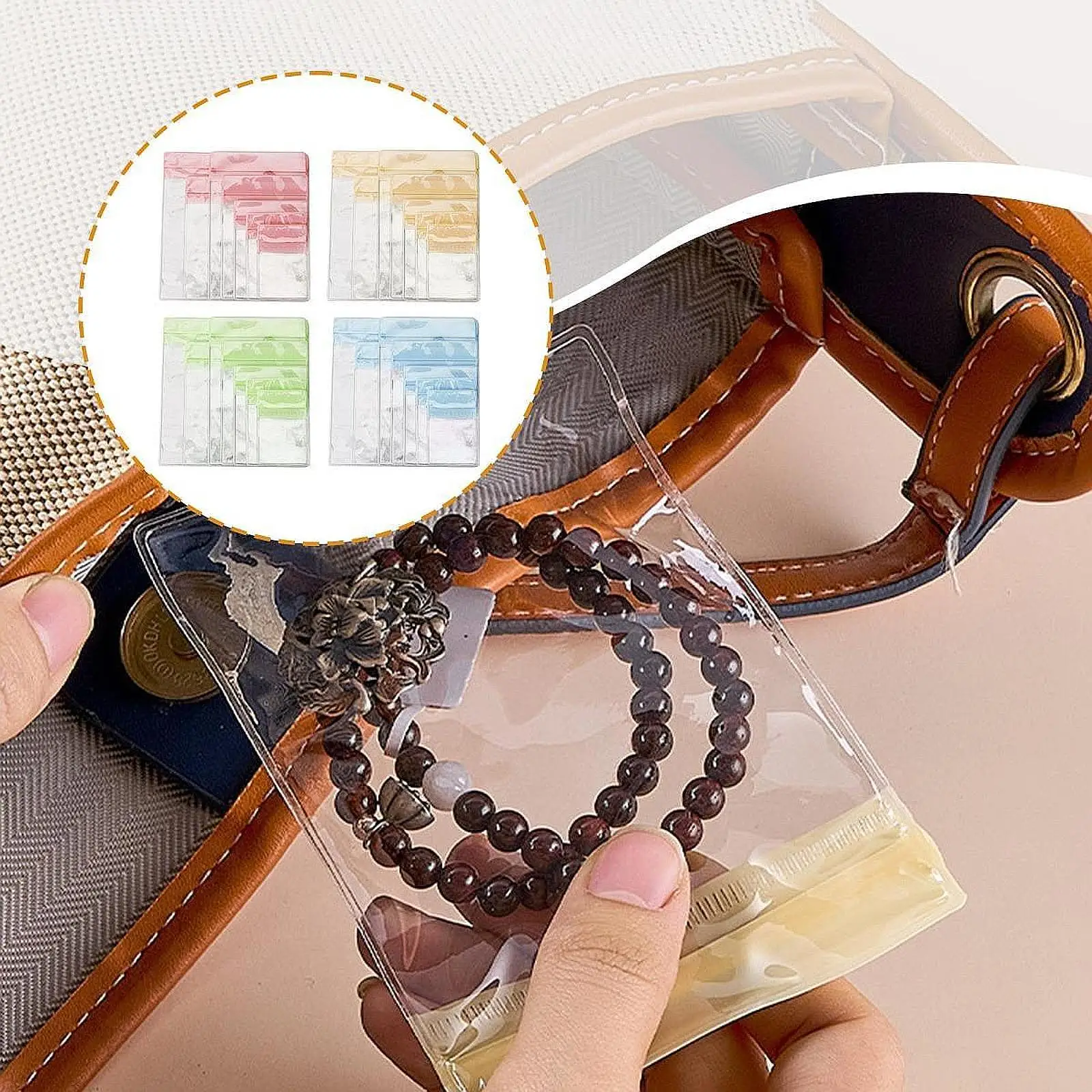 28x حقائب مجوهرات صغيرة حقيبة مجوهرات للسفر لقلادة المعلقات الخلخال #1