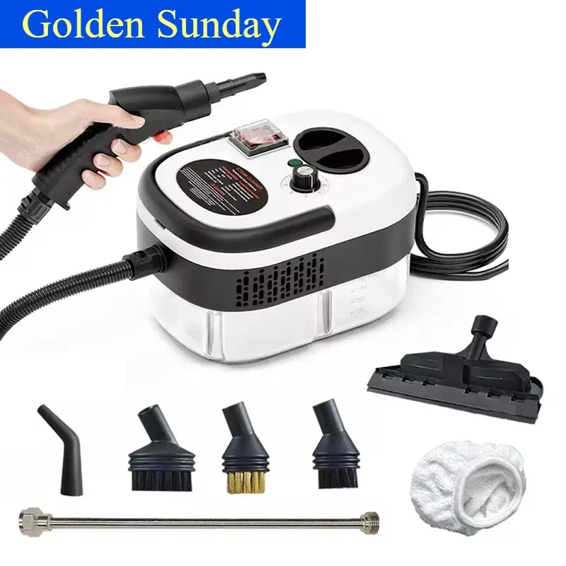 Portable Handheld Steam Cleaner High Temperature Pressurized Steam Cleaning Machine With Brush Heads For Kitchen Car