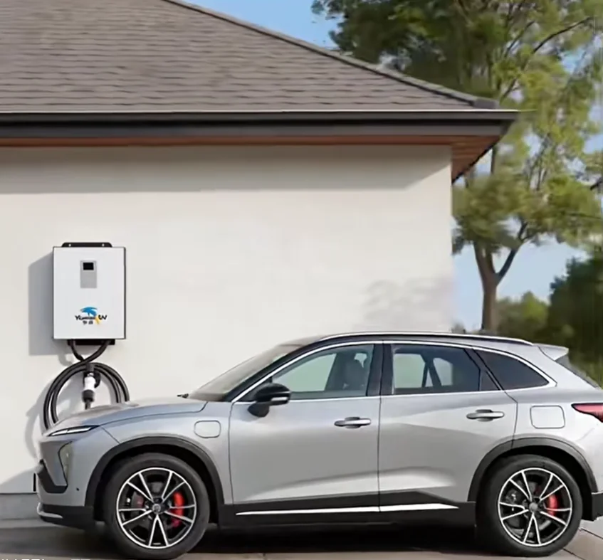 7KW 32A Single Phase IP54 Wall-Mounted DC EV Charger Station Type 2 Interfaces With 5m Connector Line