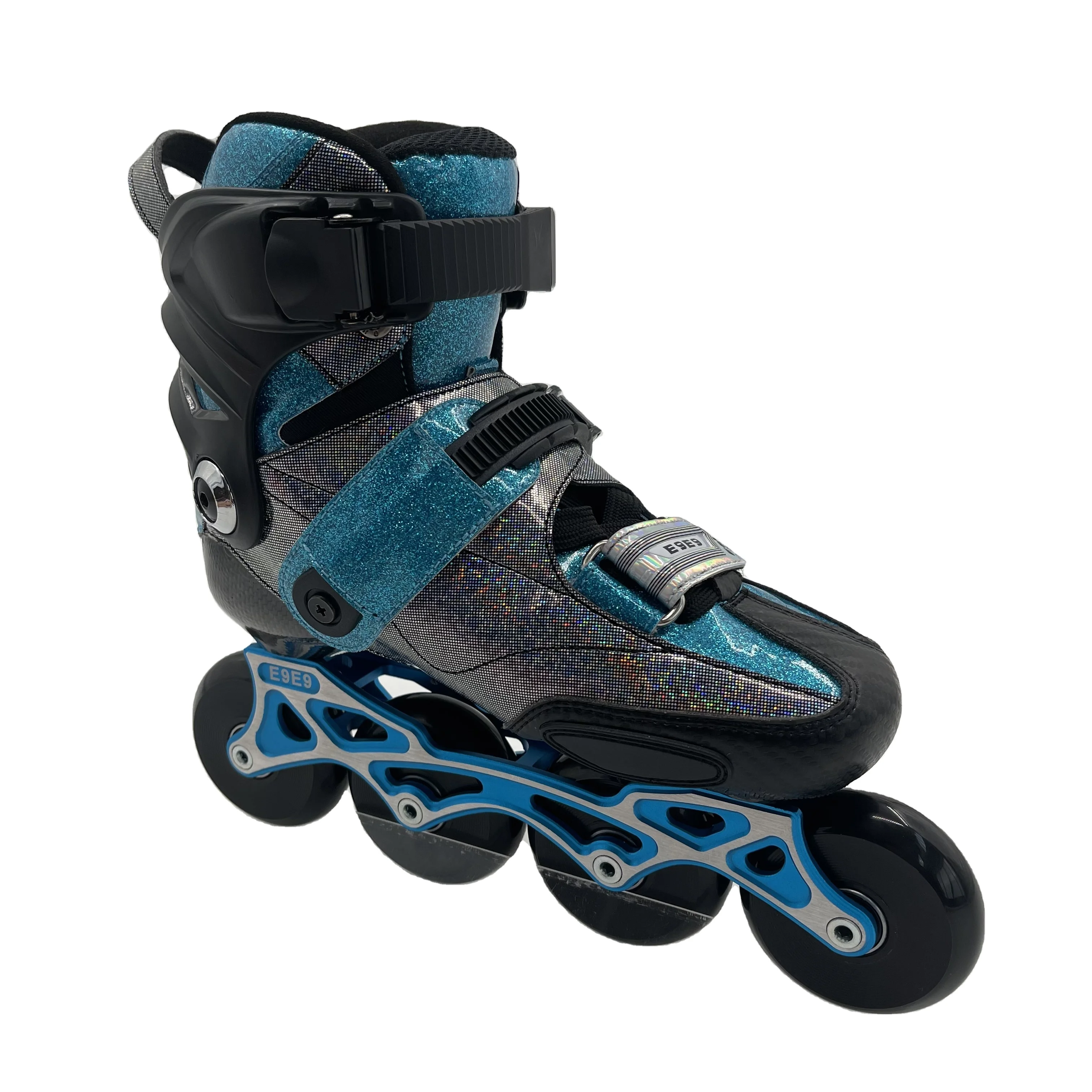 

Yijiu multi-colorful carbon fiber professional inline skates speed skate with CNC frame inline speed skating use good bearing