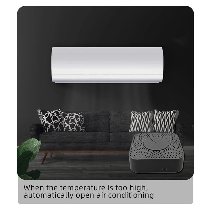 Датчик качества воздуха Tuya Zigbee, умный детектор углекислого газа, формальдегида, с автосигнализацией