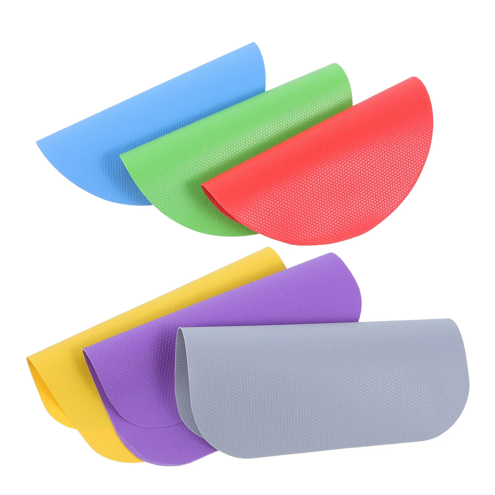 6Pcs Non Slip Rubber Jar Gripper Pads Flexible Kitchen Lid Opener for Seniors Weak Hands Multi Purpose Bottle Opener 5In