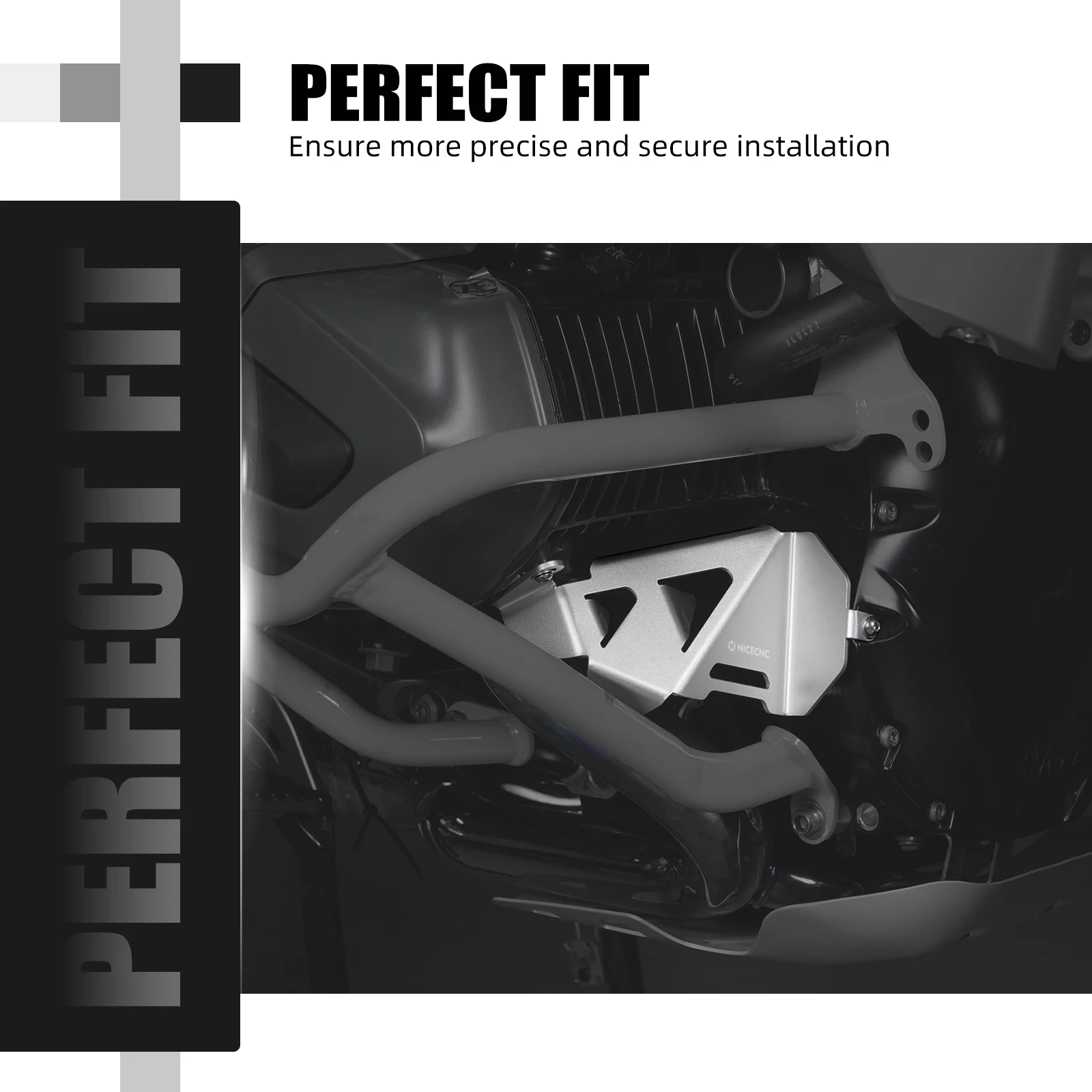 NICECNC Motorrad-Sauerstoffsensor-Schutzabdeckung Auspuffklappen-Schutz für BMW R1250GS /Adventure R1250 GSA 2019-2024 – Detail 14