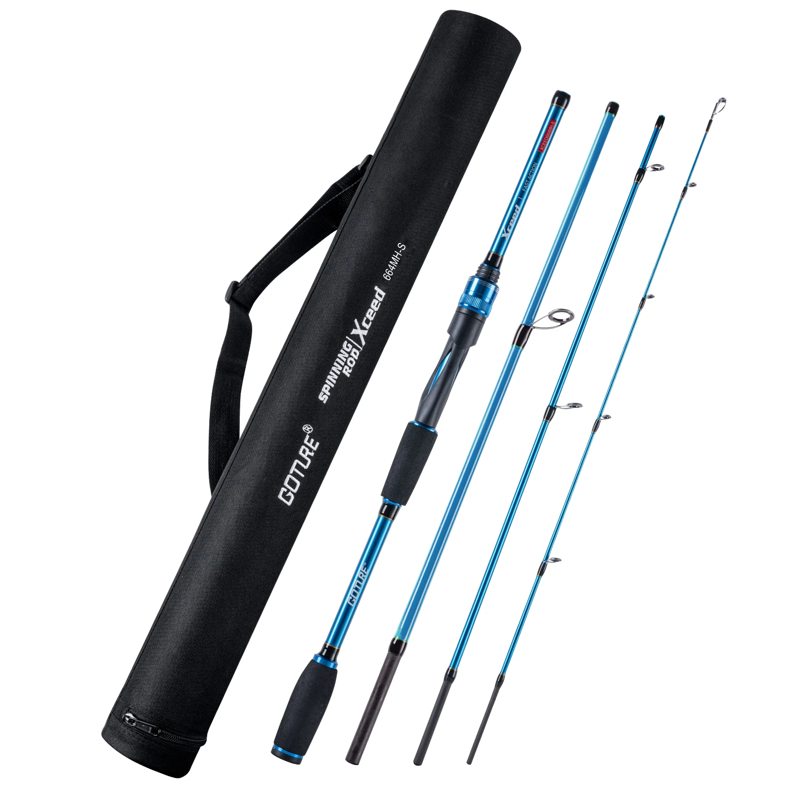 Goture Xceed 7 Styles Color Spinning Rod 1.98m-2.4m High Carbon