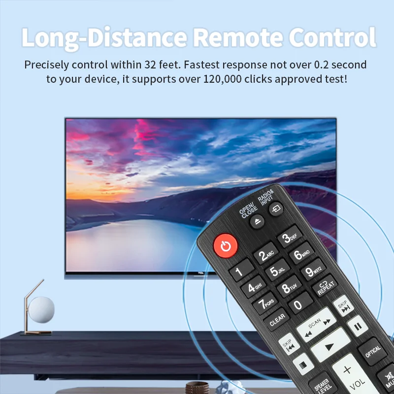 AKB73275501 Remote Control Compatible With LG Blu-ray Home Theater LHB976 HX551 HX906TA HX561 HX771 HX721 LHB336 HX906SB HB906SB