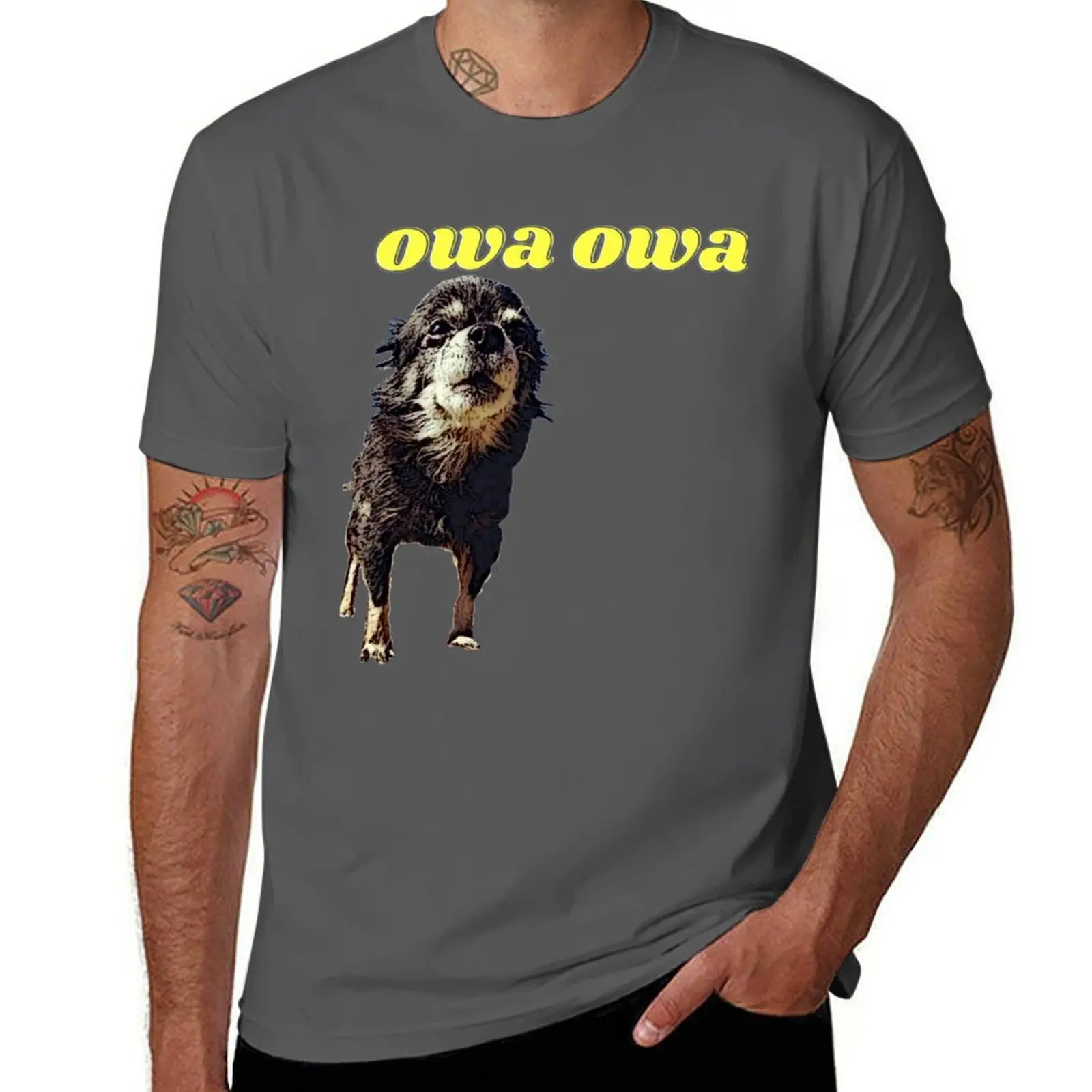 pudgywoke owa owa Camiseta esencial deportiva básica que absorbe la humedad
