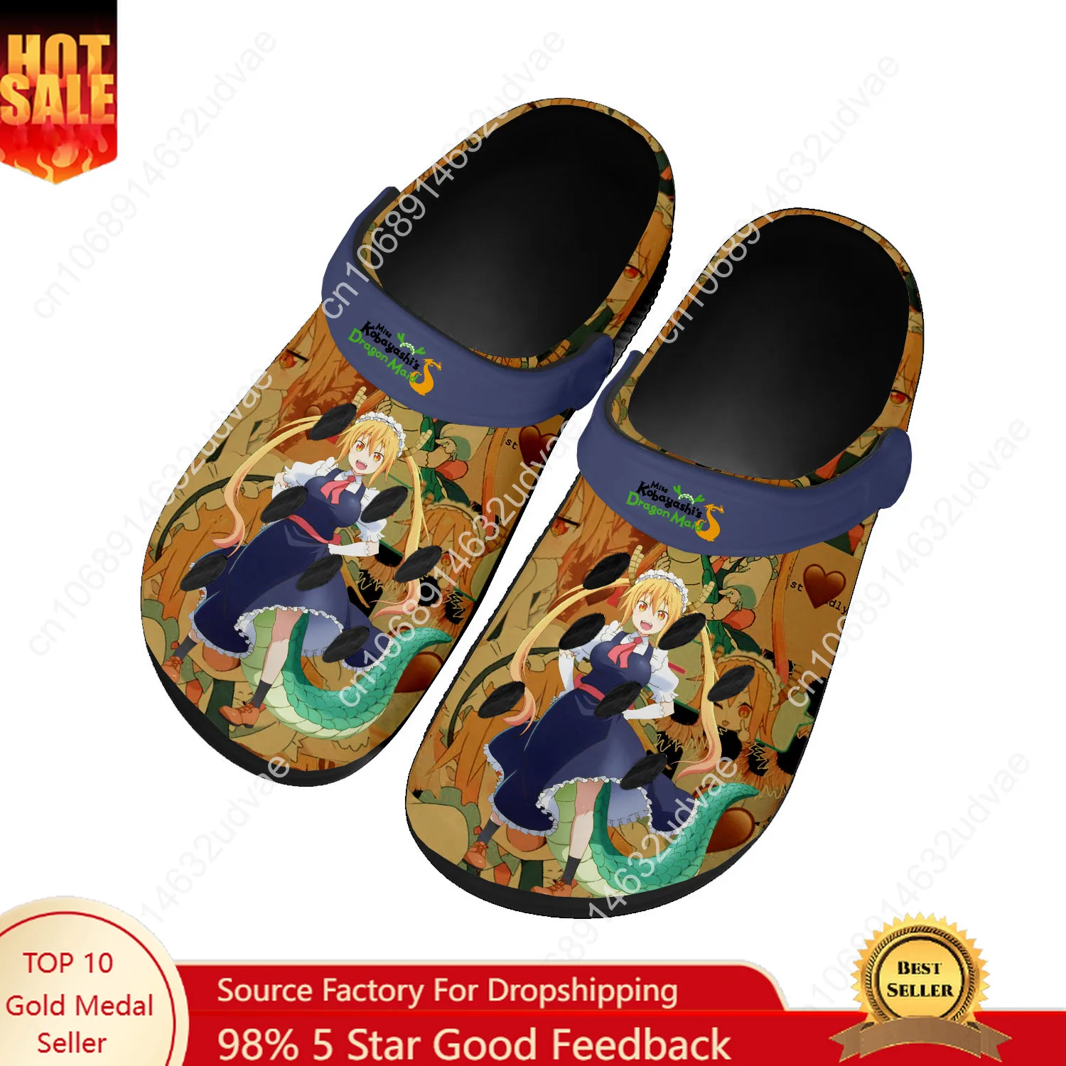

Miss Kobayashi Dragon Maid Tohru Water Shoes Mens Womens High Quality Home Garden Clogs Customizd Sandals Beach Hole Slippers