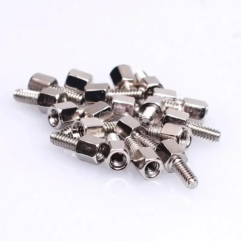 30set DB9 DB15 DB25 RS232 VGA Screws Hexagonal Nuts DB Connector VGA Copper Column COM Serial Header Plate Bracket Stud Bolt