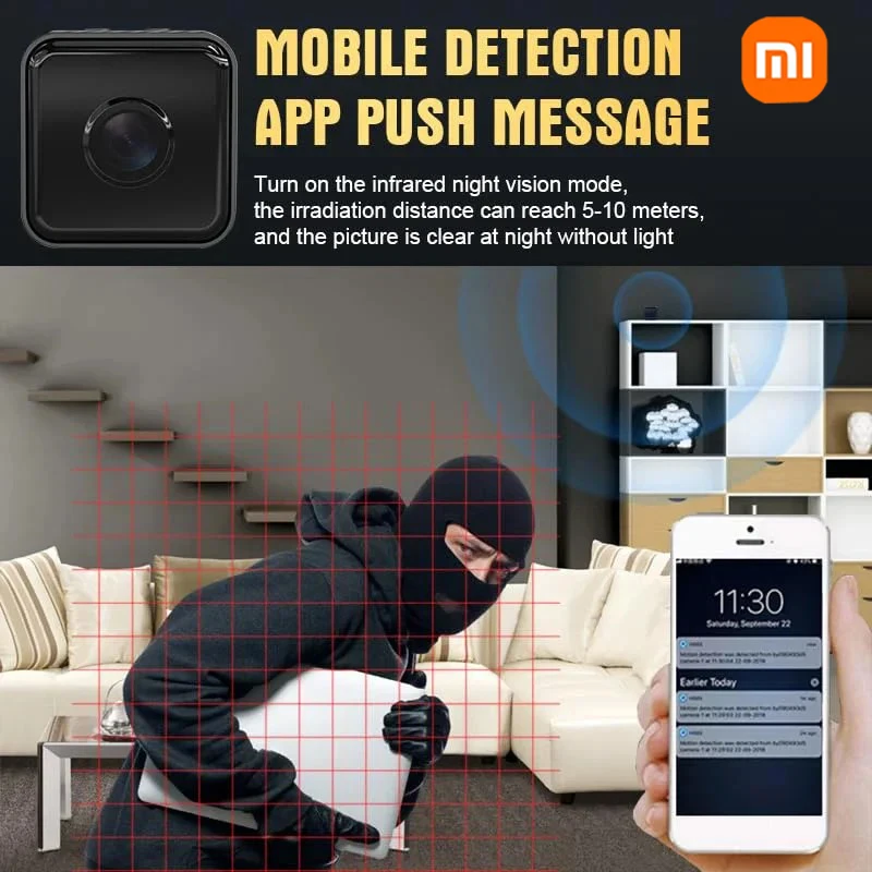 Xiaomi 1080p Mini Camera Home Wireless WIFI Camera Outdoor Upgraded Baby Pet Motion Detection Security Night Vision Camera 2025
