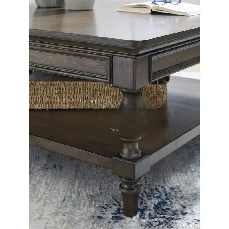 French retro solid wood coffee table/American country living room wall decorative cabinet/medieval, coffee table6220