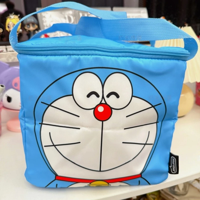 Doraemon-Bolsa térmica aislante de gran capacidad, caja Bento portátil, bolso para pícnic al aire libre, almacenamiento de alimentos con personajes de dibujos animados