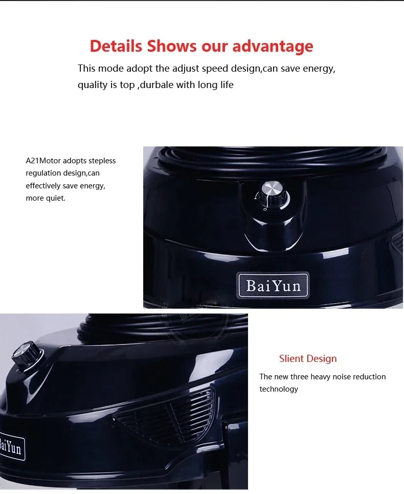 BY789 Портативный канистровый пылесос мощностью 1500 Вт, серый бак, удобный в переноске дизайн