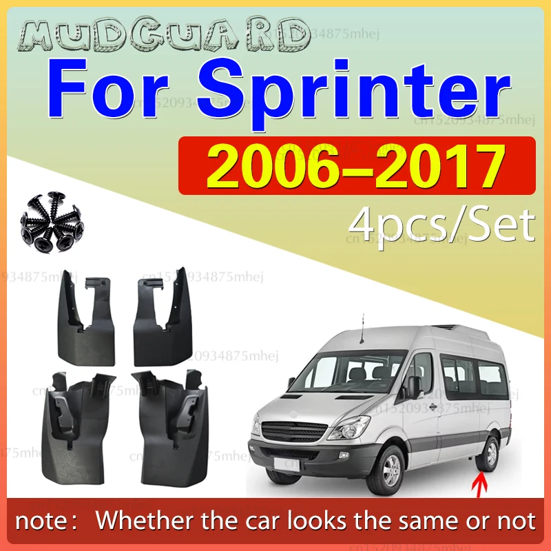 

FOR Benz Sprinter W906 2006 2007 2008 2009 2010 2011 -2017 Mudguard Fender Mud Flap Guards Splash Mudflaps Car Accessories 4pcs