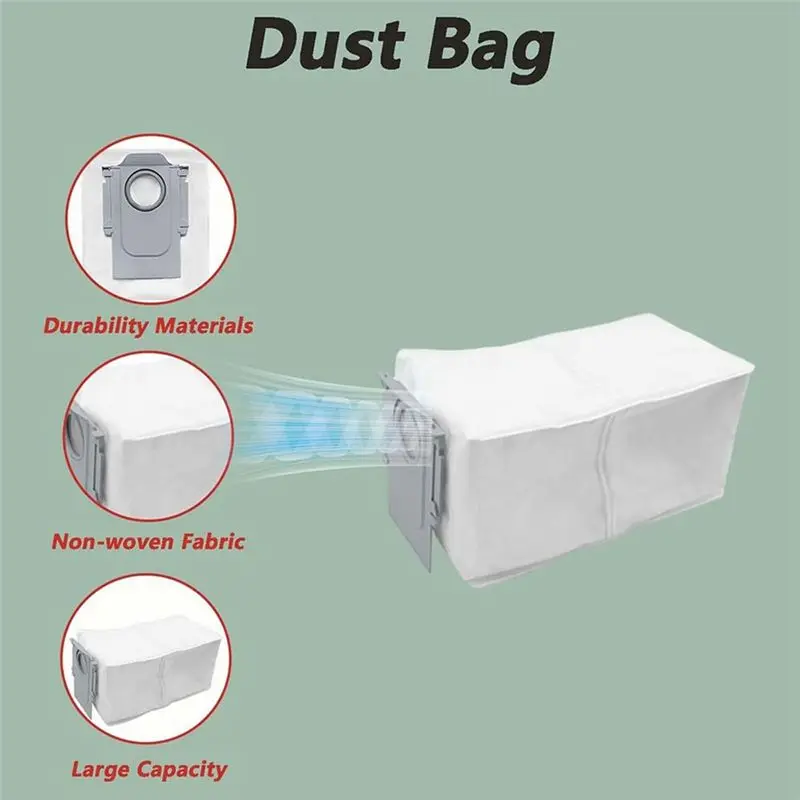 A84X-20Oborock Qrevo Master/V20/P10S Pro Vacuum Main Side Brush Mop Cloths HEPA Filters Dust Bags