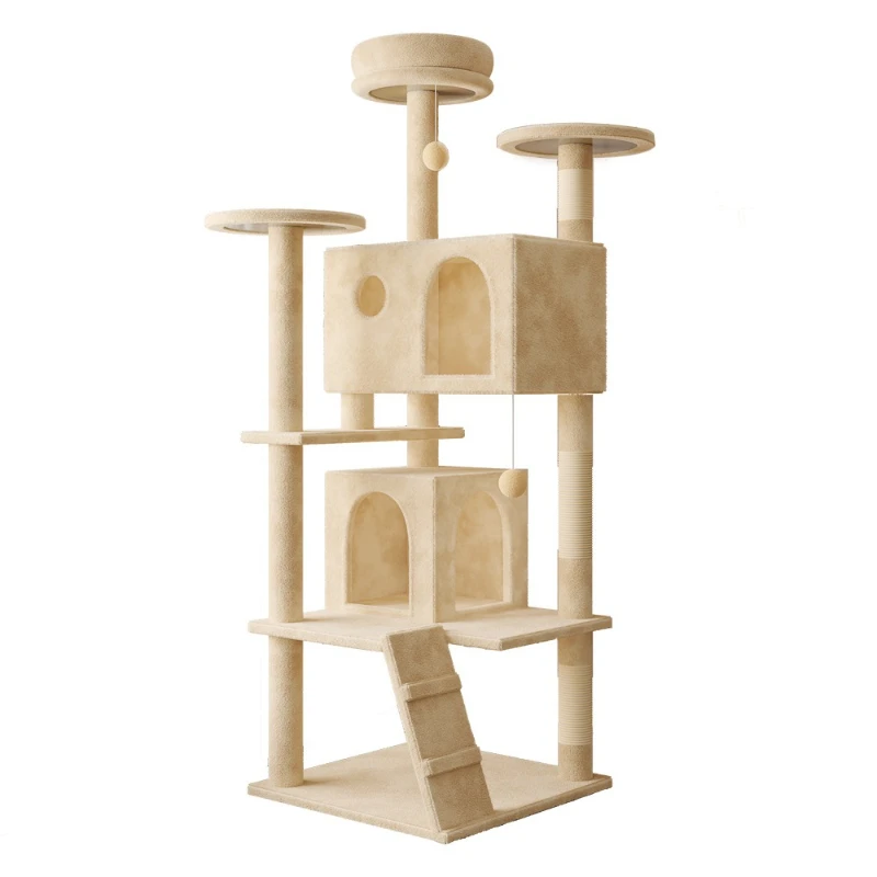 

Flannel cat climbing frame, luxury shelf, toys, high-rise does not occupy an integrated nest cat jumping platform to keep warm