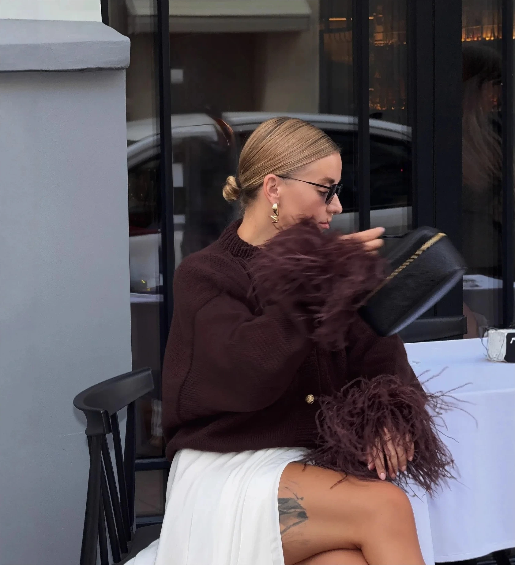 

Женский модный меховой кардиган с длинными рукавами и круглыми рукавами, универсальный уличный стиль