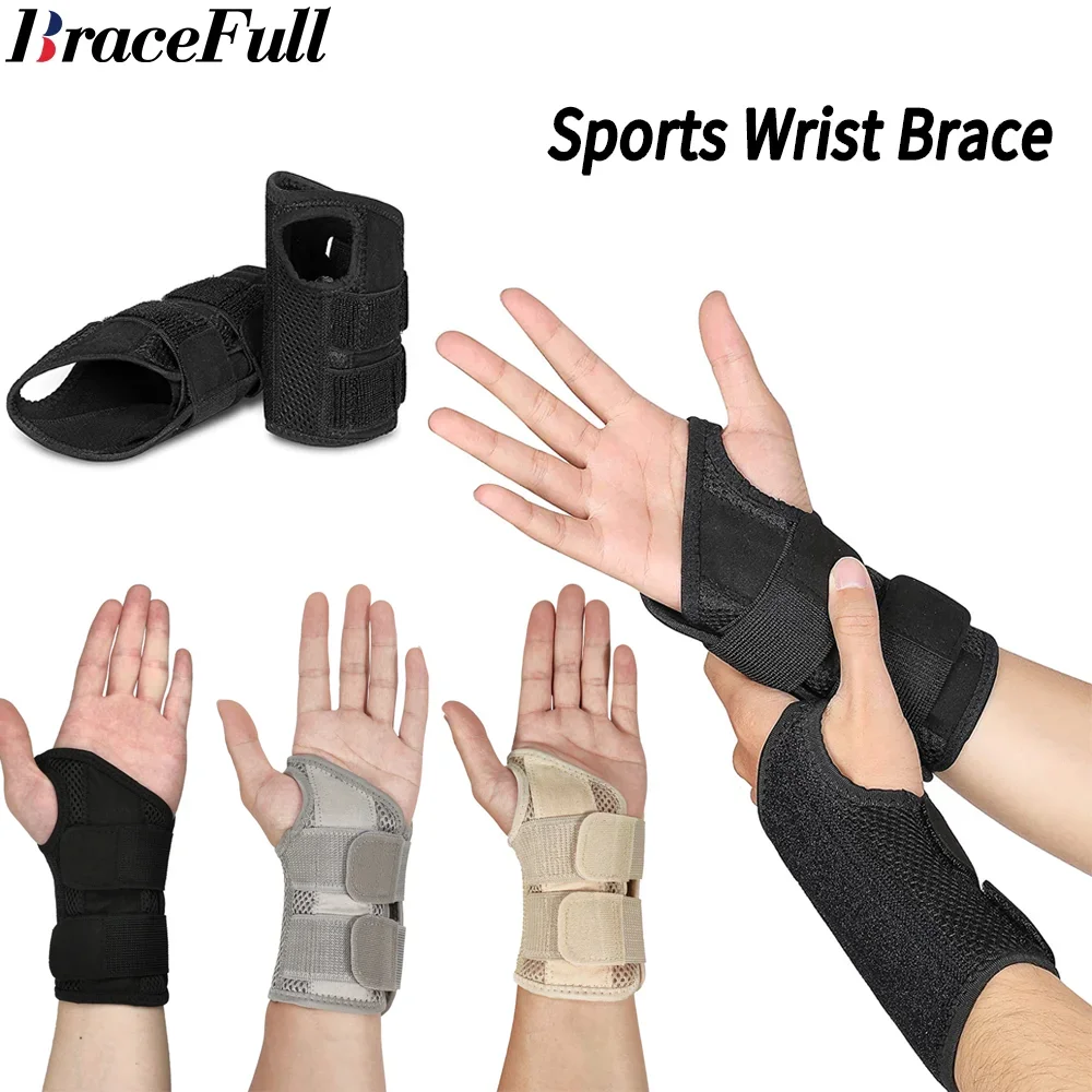 Carpal Tunnel Wrist Brace Support Splint Stabilizer Tendinitis Arthritis Pain Relieve Recovery Men Women Compress Athletic Sport