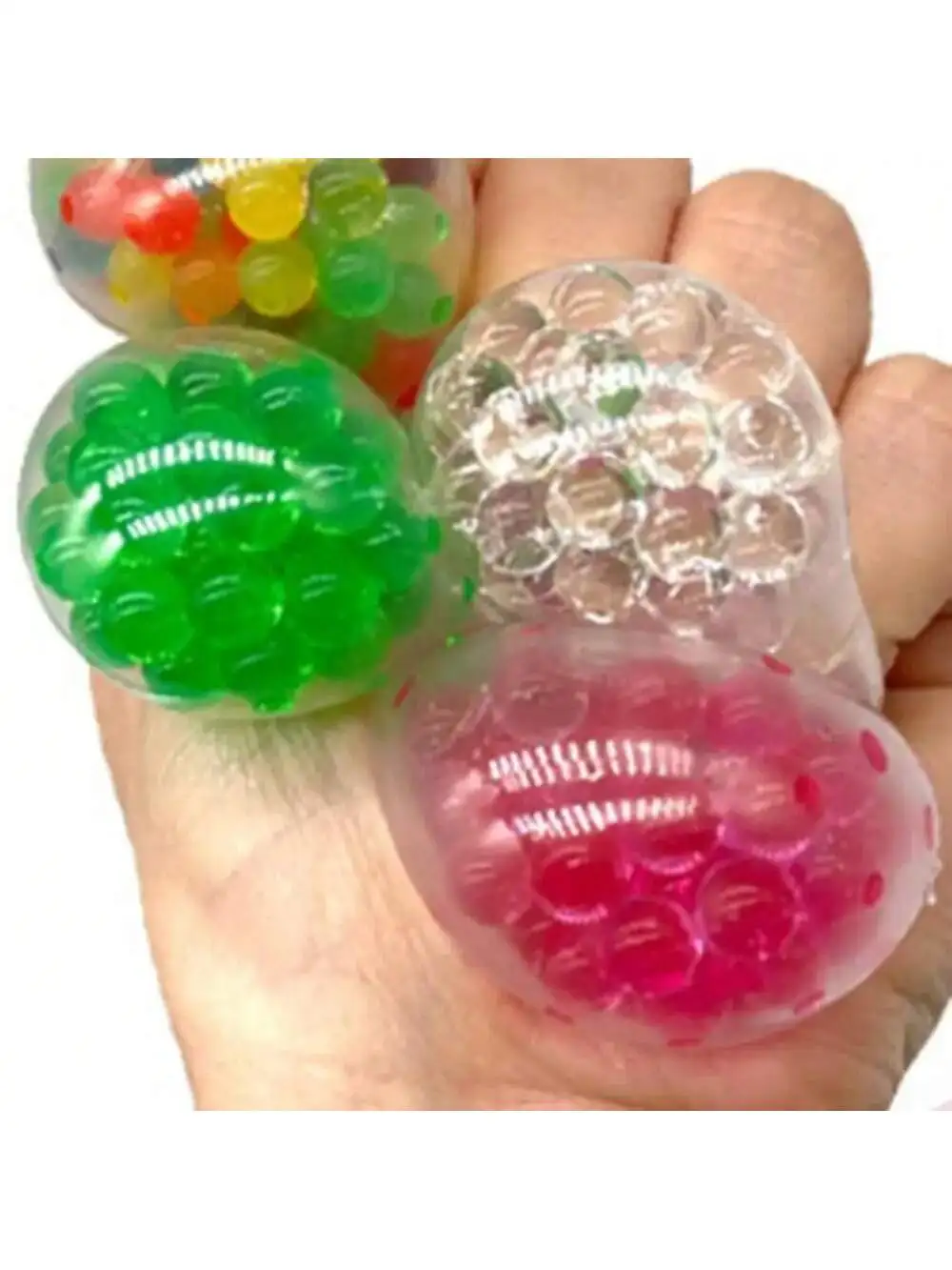 Bola Stres Sensorik untuk Dewasa dan Anak-Anak, Mainan Fidget Squishy 10-Pak, Mainan Sensorik untuk Anak dengan Autisme, Bola Pereda Stres 3.5cm