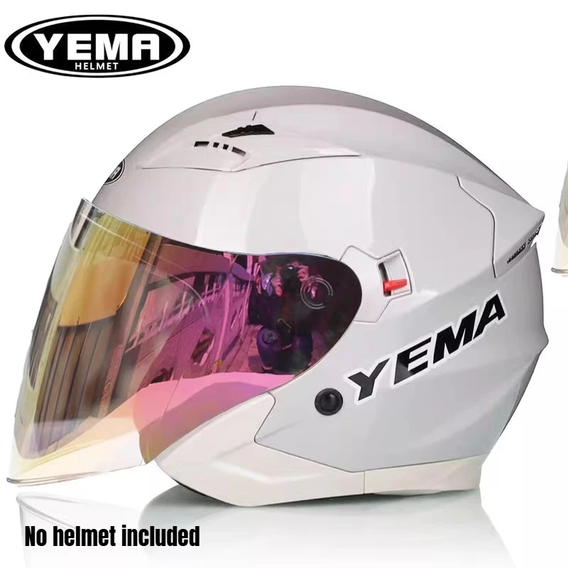 YEMA Helmet Lens Half Helmet 627/627S Lens Original Transparent Anti Fog Lens Helmet Accessories Visière Moto