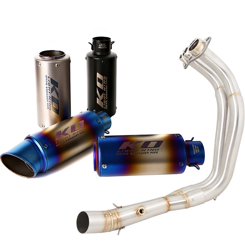 

51MM Motorcycle Exhaust Escape Modified Front Link Pipe Muffler For YAMAHA R7 2021-2025 MT07 F207 2014-2024 TRACER7 2016-2024