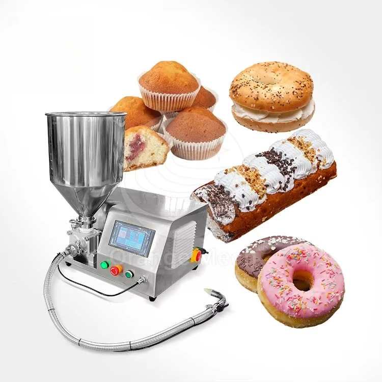 Automatic 30L SUS304 Cream Jam Chocolate Injector and Filling Machine for Bread Donut Croissant