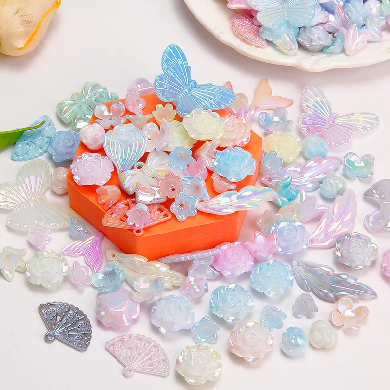 

100g Cream glue DIY accessories magic color Ma Bei Baroque butterfly resin small parts