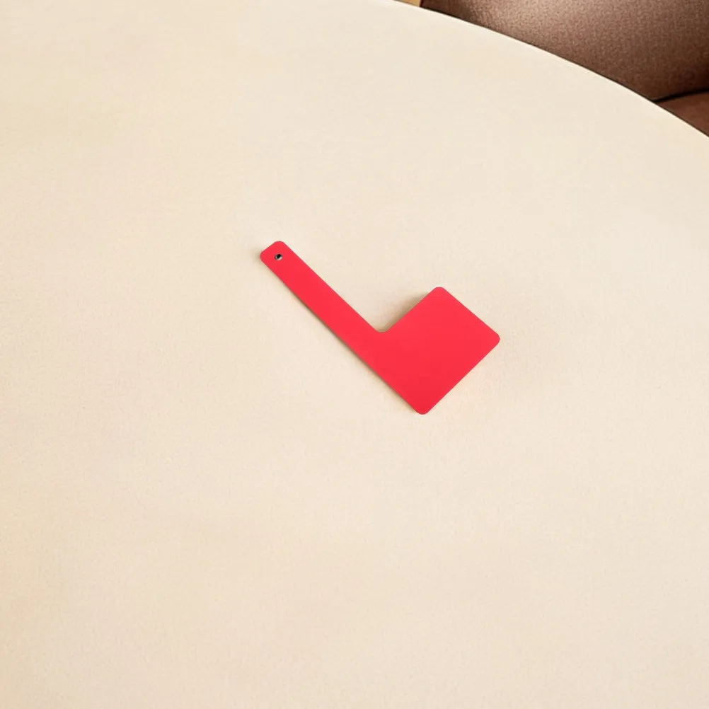 4Pcs Red Acrylic Mailbox Flag Replacement Set Rotatable Uv Resistant Waterproof Mail Indicator for Outdoor Post Box Decorative