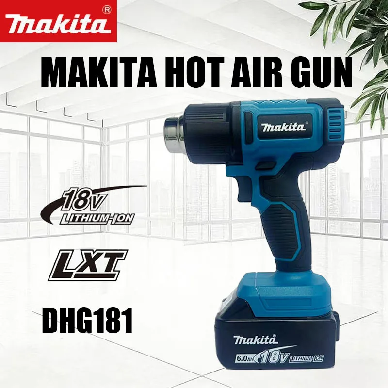 Makita 18V Cordless Handheld Industrial Heat Gun, Adjustable‑Temp Hot Air Blower, Rechargeable Tool for Versatile Heating Works