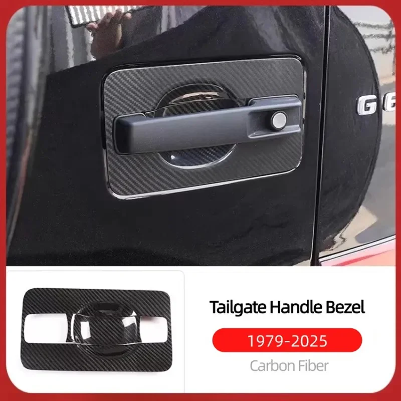 

For Mercedes-Benz G-Class G500, G63, G350, G400, G550, G450, Modified Tailgate Bowl Handle Frame Carbon Fiber Protective Cover
