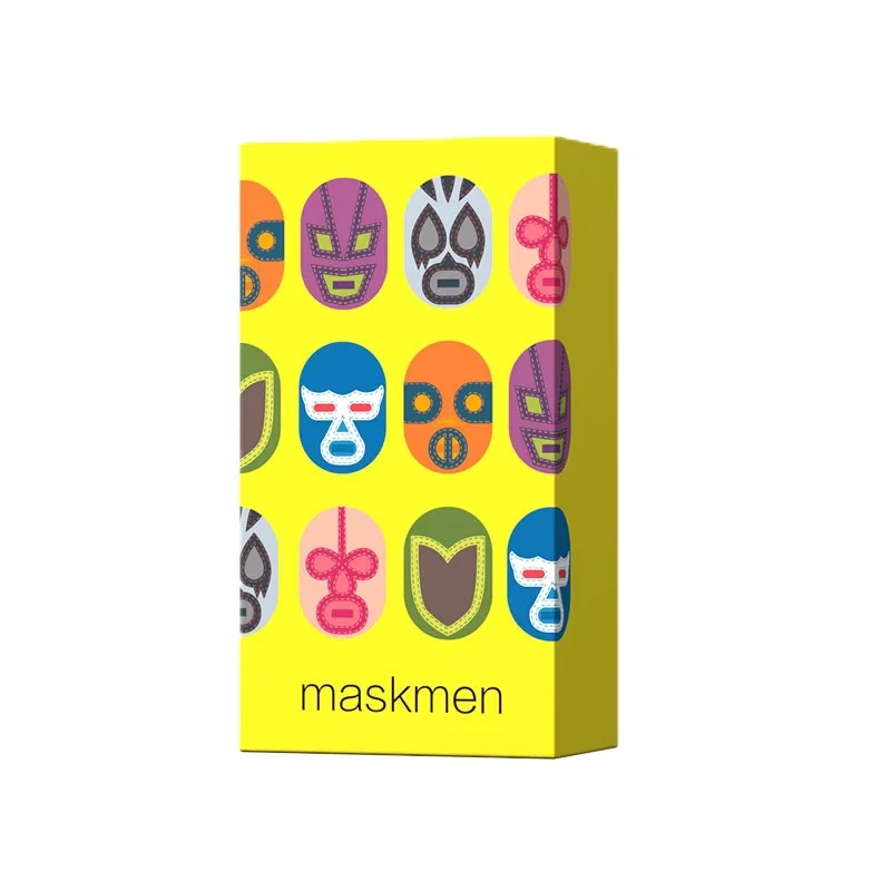 Maskmen Chinese English Mask People Party Happy Woolen Board Game Cards Chinese English Bilingual Spot oink Series