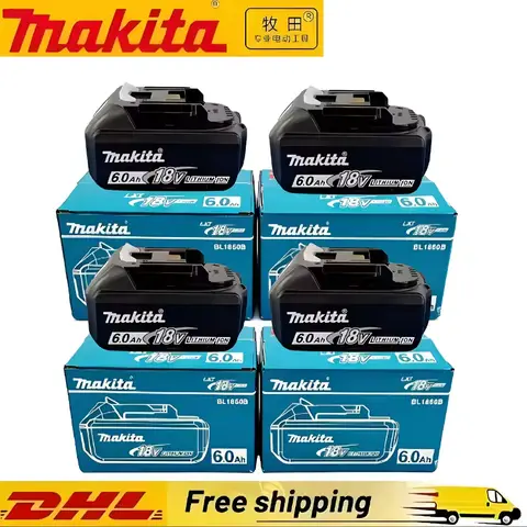 Original Makita BL1860 18V 6AH Battery Power Tool Lithium ionMakita BL1840 BL1850B BL1860B electric tool battery, 18V charger