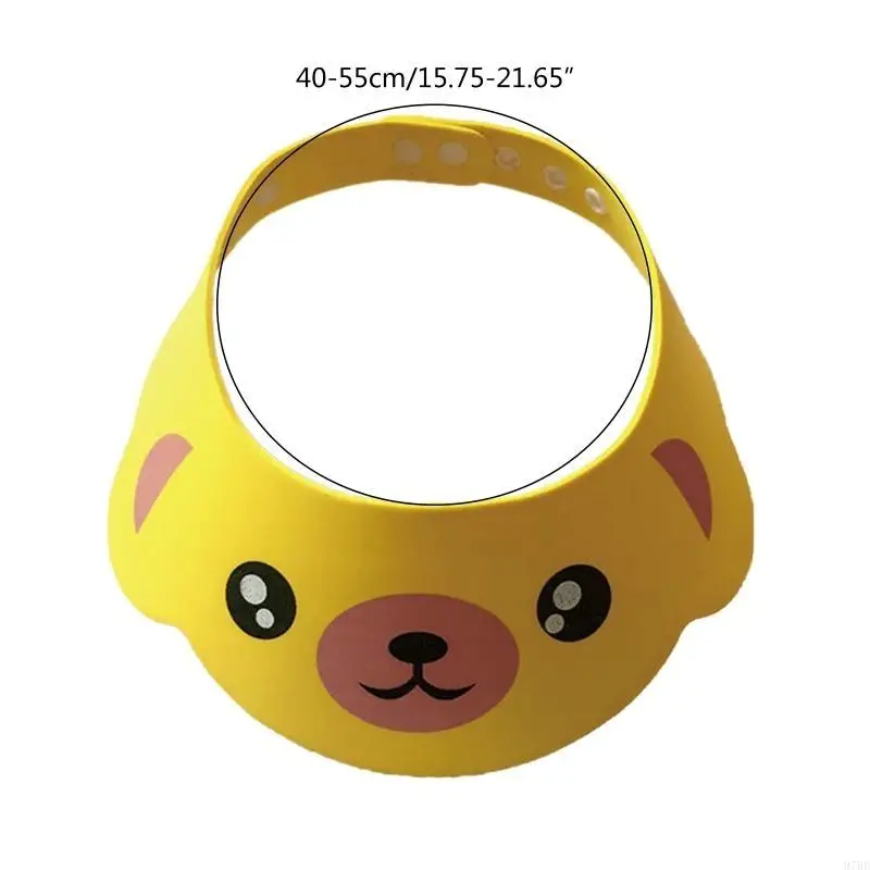 97BE Kids Bath Visor Hat Adjustable Baby Shower Cap Protect Shampoo Baby Care Shield