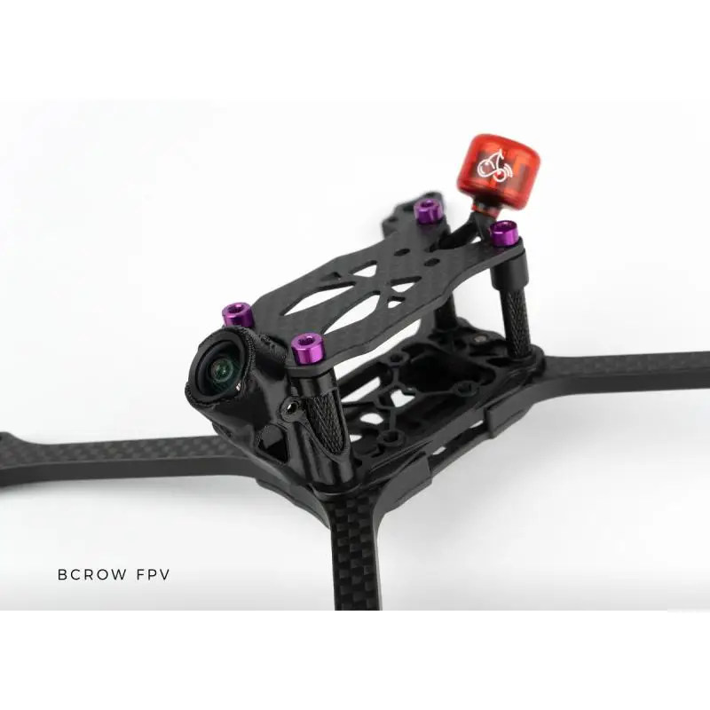 BCROW Pro V6 5inch Carbon Fiber FPV Racing Drone Frame Kit, Only 47g Ultra Lightweight, for 20x20 Stack High-Speed FPV Drones