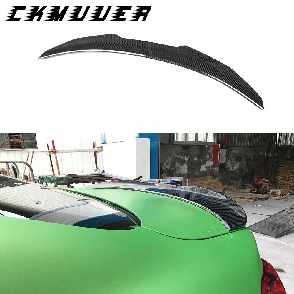

CKMUUER Dry Carbon Fiber Trunk Spoiler Body Kits Rear Spoiler Boot Lip Wing For BMW 1 Series E82 1M Coupe Sedan 2008-2012 FRP