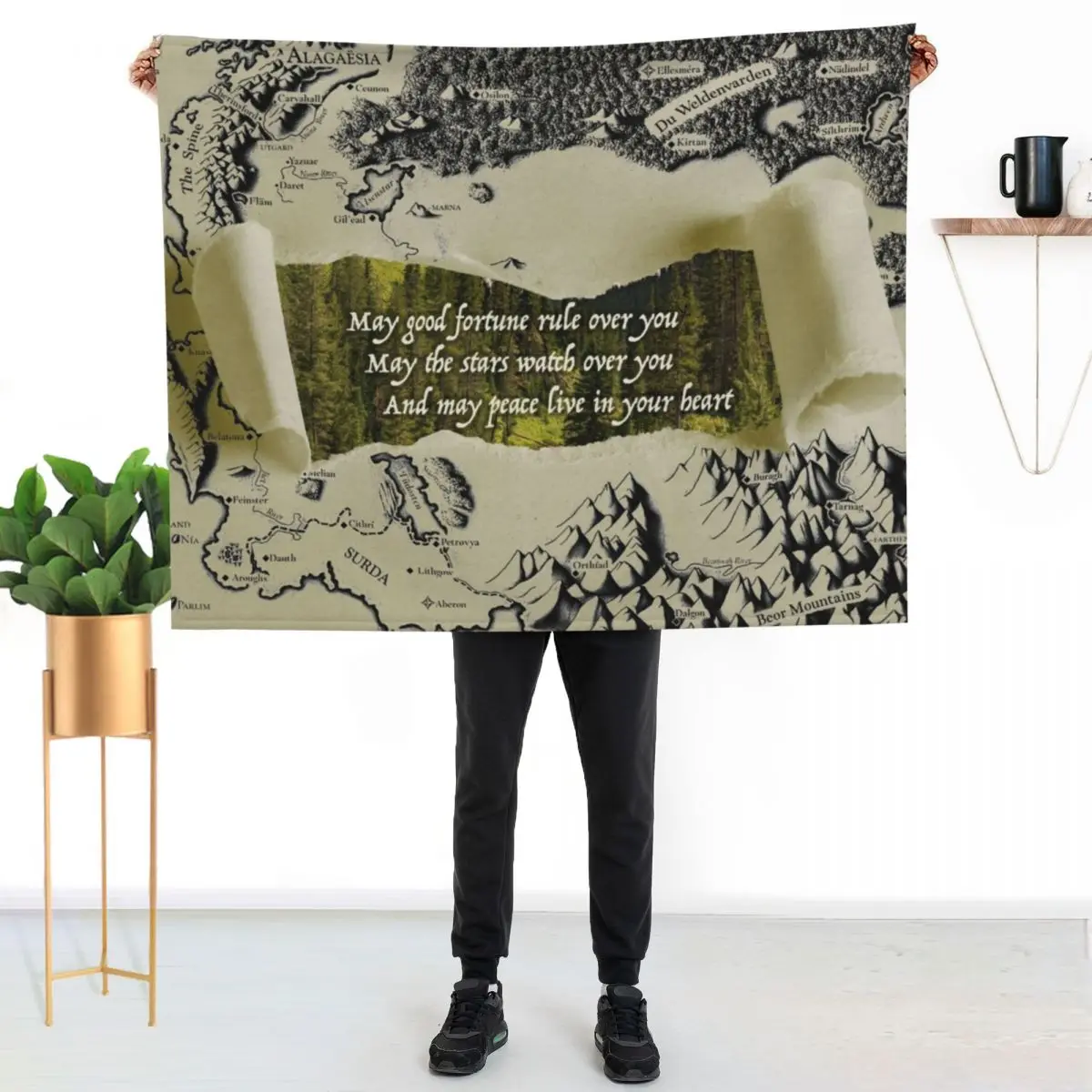 

Eragon Greeting Throw Blanket Travel Size Cozy Blanket for Plane Train