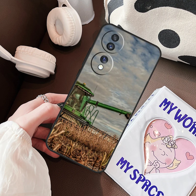 Catching Corn Harvest Bean Phone Case For Honor 70 50 90 10 Lite X8 X9 X7 X6a X7a X8a X9a Magic 5 4 Lite Magic 5 Pro