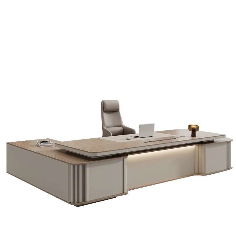 Long desk, senior sense, large desk manager, office desk, office desk and chair combination