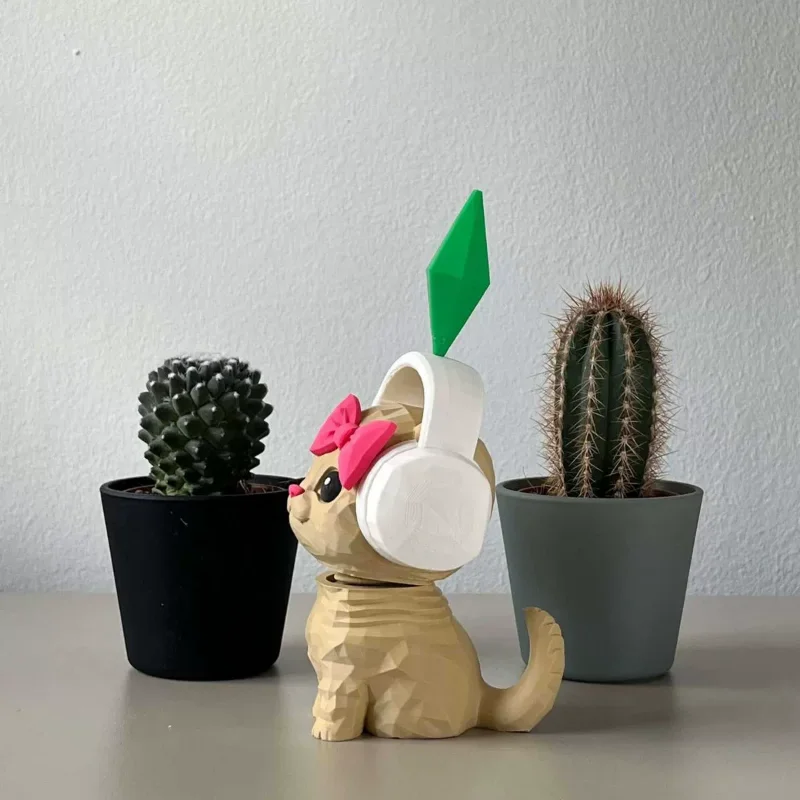 The Sims Plumbob Dancing Cat Car Decoration Cute Bobble Head Ornament for Dashboard Mini Action Figure for Car Interior