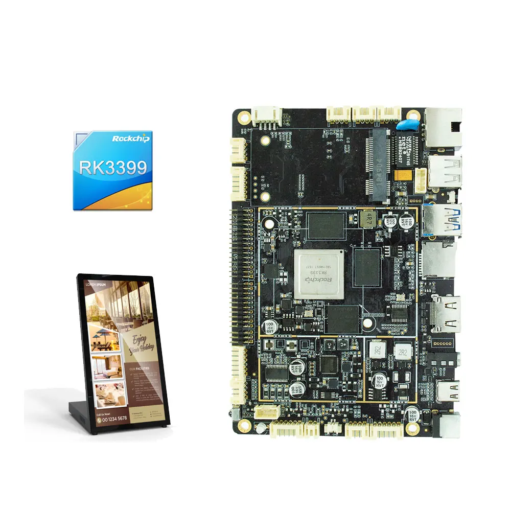 

Embedded RK3399 Android Smart Board For Vending Machine Digital Signage Board Android Sbc Media Player Motherboards