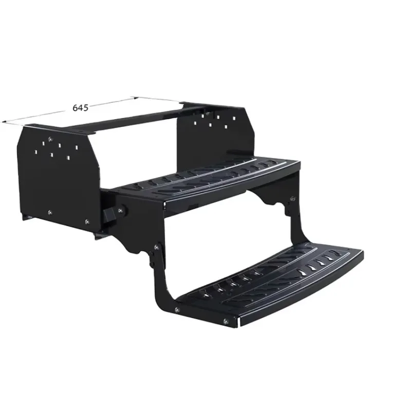 Wholesale Price Heavy Truck Saloon Car Parts Trailer Off-Road RV Double Step with Black Color