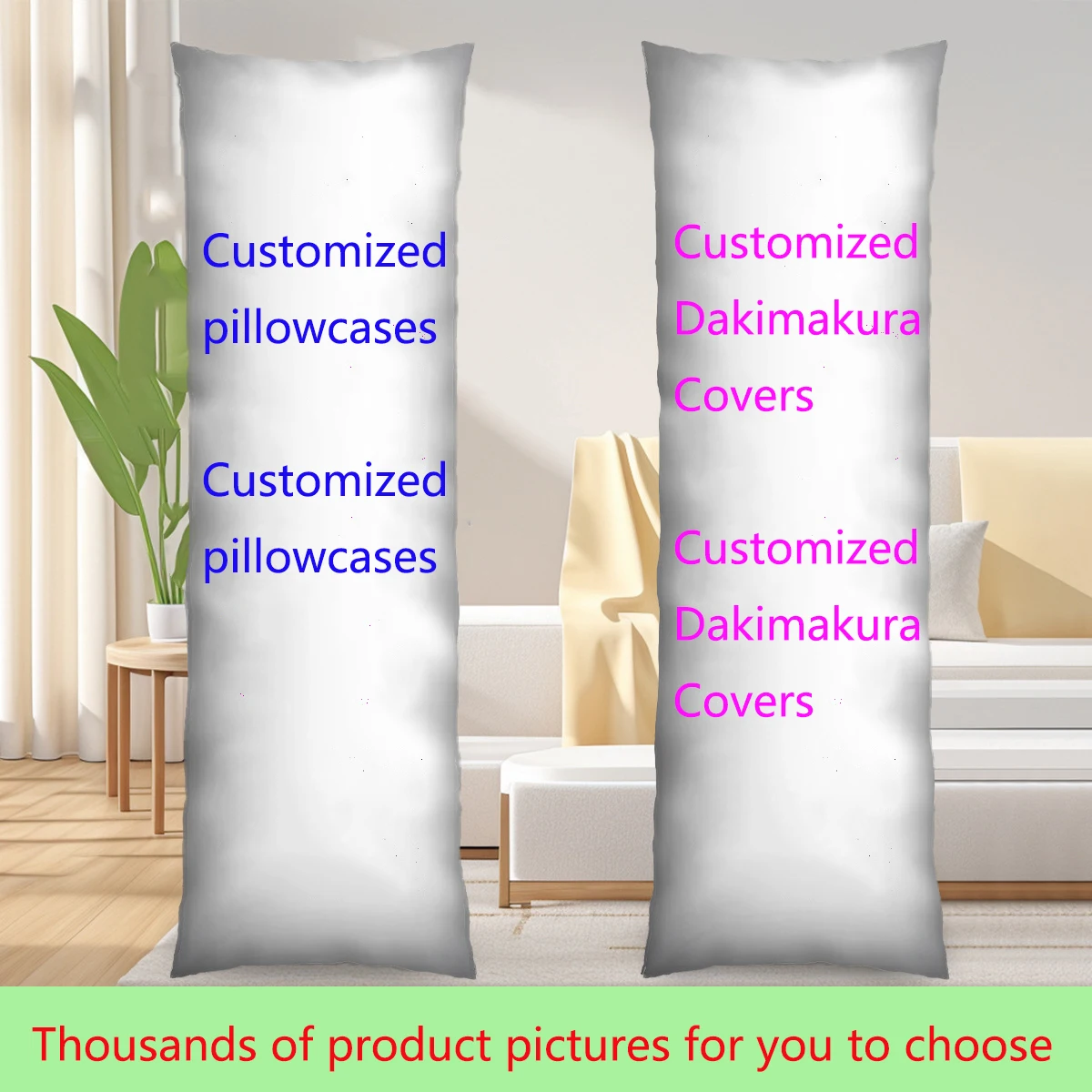 Anime Dakimakura Pillow Cover Custom Cosplay Long Life Size Hugging Body Pillowcase