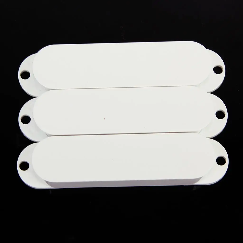 High Quality White Plastic Pickup Covers Single Coil Electric Guitar Accessories for Versatile Upgrade