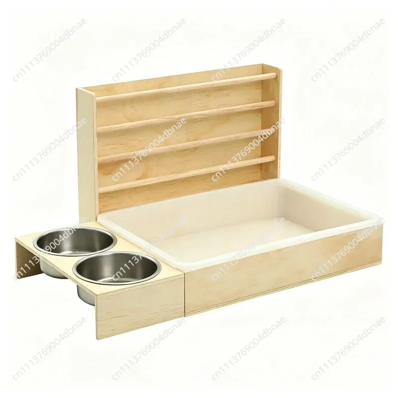 Rabbit Grass Shelf Rabbit Cage Ornamental  Feeder Feeding Box Breeding Home Encryption Quail Nest Hamster Nest Set